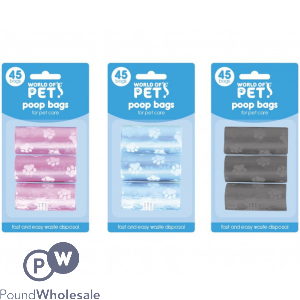 World Of Pets Clean Up Refills 3 Pack 4 Assorted Colours
