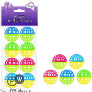 World Of Pets Cat Jingle Balls 8 Pack