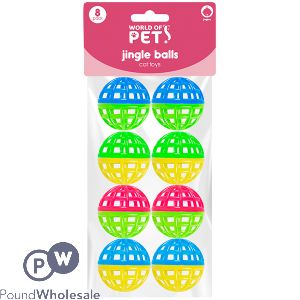 World Of Pets Cat Jingle Balls 8 Pack
