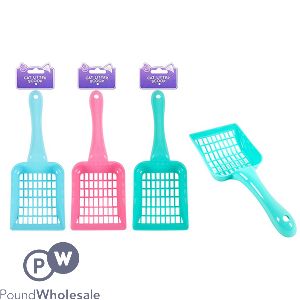 WORLD OF PETS CAT LITTER SCOOP 3 ASSORTED COLOURS