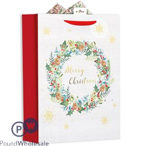 GIFTMAKER FOLIAGE CHRISTMAS GIFT BAG XL