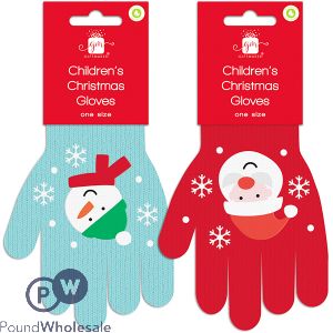 Giftmaker Children's Christmas Gloves Assorted