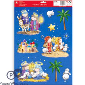 Giftmaker Christmas Nativity Scene Window Stickers
