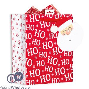 GIFTMAKER SANTA HO HO HO CHRISTMAS GIFT BAG LARGE