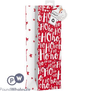 Giftmaker Christmas Ho Ho Ho Gift Bag Bottle