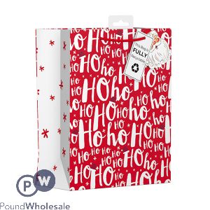 Giftmaker Christmas Ho Ho Ho Gift Bag Medium