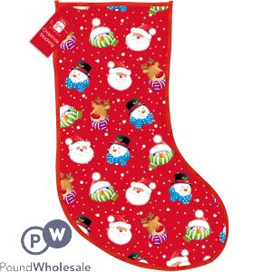 Giftmaker Pp Woven Christmas Character Large Stocking