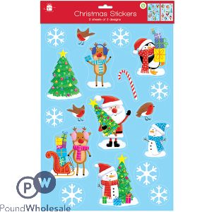 Giftmaker Self-adhesive Christmas Stickers 2 Pack