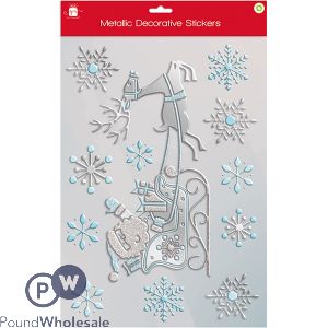 Giftmaker Christmas Metallic Decorative Stickers Set
