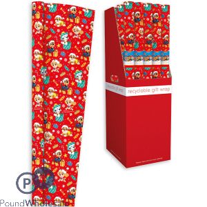 Giftmaker Christmas Paw Patrol Recyclable Gift Wrap 2m X 69cm Cdu