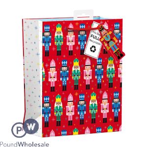 Giftmaker Christmas Nutcracker Gift Bag Medium