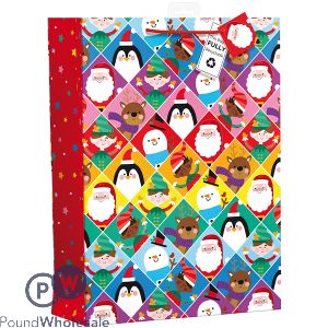 Giftmaker Mixed Christmas Characters Gift Bag Xl
