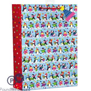 Giftmaker Christmas Penguins Gift Bag Xl