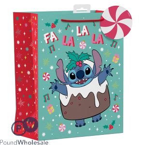 Giftmaker Christmas Disney Stitch Gift Bag Large