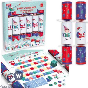 Giftmaker Santa's Sleigh Ride Christmas Crackers 6 Pack