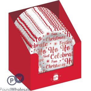 Giftmaker Christmas Festive Print Paper Plates 6 Pack Cdu