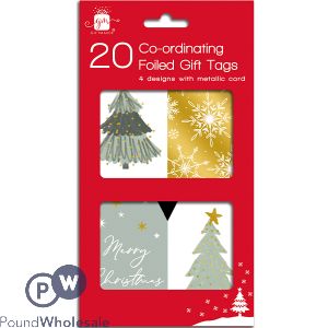 Giftmaker Christmas Assorted Winter Coordinated Gift Tags 20 Pack
