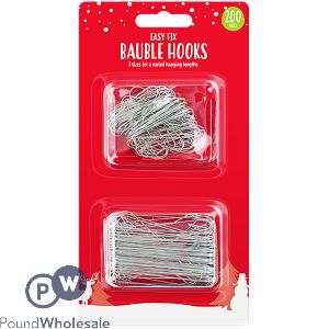 Christmas Bauble Hooks 200 Pack