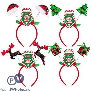 Christmas Reversible Sequin Head Boppers Assorted