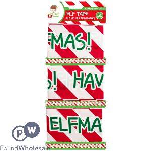 Christmas Elf Pvc Tape 3m 3 Pack