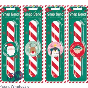 Christmas Flashing Led Snap Band Assorted