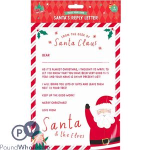 Christmas Santa's Reply Letter Set