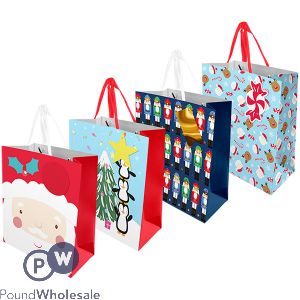 CHRISTMAS CUTE LUXURY MEDIUM GIFT BAG ASSORTED