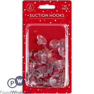 North Pole Accessories Suction Hooks 2.4cm 20 Pack