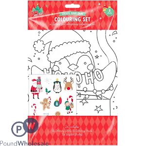 Santa Loves Kids Crafts A4 Create Your Own Christmas Colouring Set