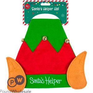 Jolly Christmas Santa's Helper Elf Hat