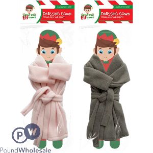 Elf Dressing Gown 21cm X 26cm Assorted Colours