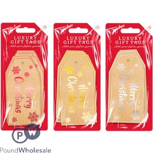 Christmas Luxury Kraft Gift Tags 20 Pack