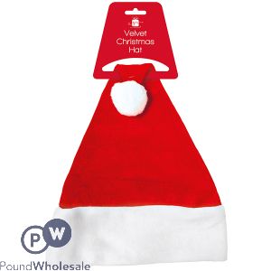 Giftmaker Red Velvet Santa Hat