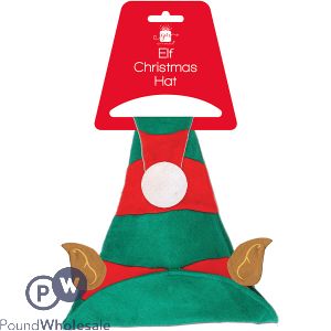 Giftmaker Christmas Felt Festive Elf Hat With Ears