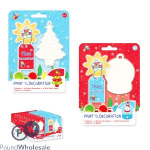 Kids Creative Paint Your Own Christmas Decoration Cdu Assorted