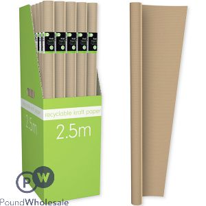 Kraft Paper Wrap Roll 2.5m Cdu 36pc