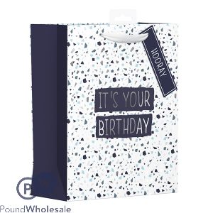 GIFTMAKER TERRAZZO BIRTHDAY GIFT BAG MEDIUM