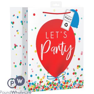 GIFTMAKER LET&#039;S PARTY BALLOON GIFT BAG LARGE