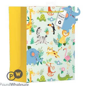 Giftmaker Safari Animals Gift Bag Large