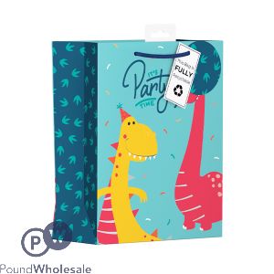 GIFTMAKER PARTY DINOSAURS GIFT BAG MEDIUM