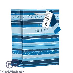 Giftmaker Celebrate Stripe Gift Bag Medium