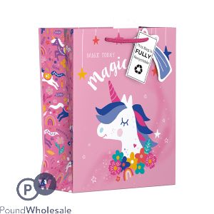 Giftmaker Magical Unicorn Print Gift Bag Medium