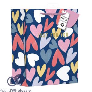 Giftmaker Love Hearts Gift Bag Large