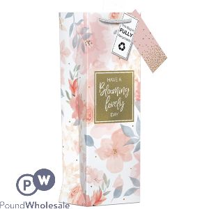 Giftmaker Floral Wash Gift Bag Bottle