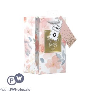 Giftmaker Floral Wash Gift Bag Small