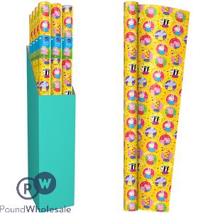 Peppa Pig Character Print Gift Wrap 69cm X 2m Cdu