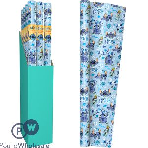 Disney Stitch Printed Gift Wrap 69cm X 2m Cdu
