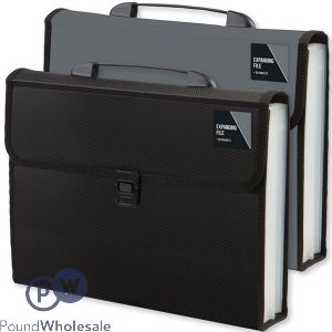 20 Pocket A4 Expanding File Assorted Colours