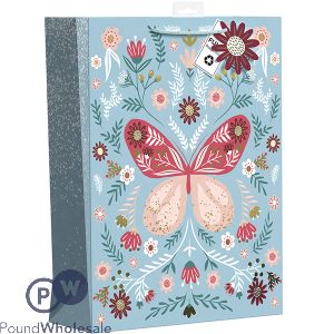 Giftmaker Butterfly Floral Gift Bag XL