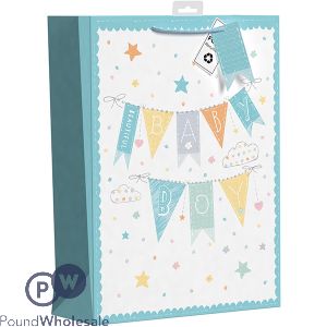 Giftmaker Beautiful Baby Boy Gift Bag Xl
